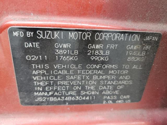 Photo 11 VIN: JS2YB5A34B6304411 - SUZUKI SX4 