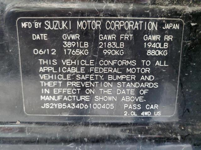 Photo 11 VIN: JS2YB5A34D6100405 - SUZUKI SX4 