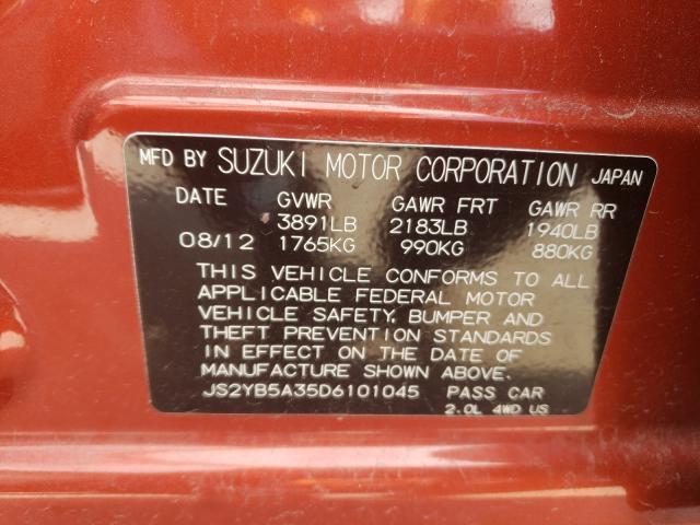 Photo 9 VIN: JS2YB5A35D6101045 - SUZUKI SX4 