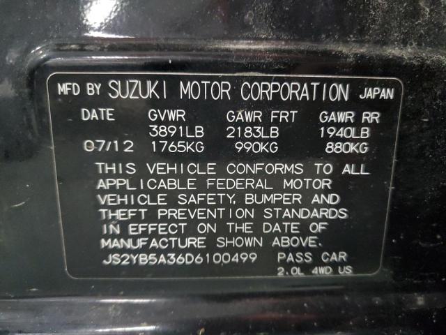 Photo 11 VIN: JS2YB5A36D6100499 - SUZUKI SX4 