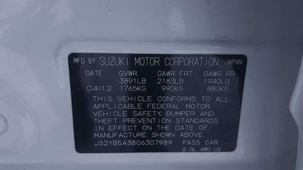 Photo 2 VIN: JS2YB5A38C6307989 - SUZUKI SX 4 