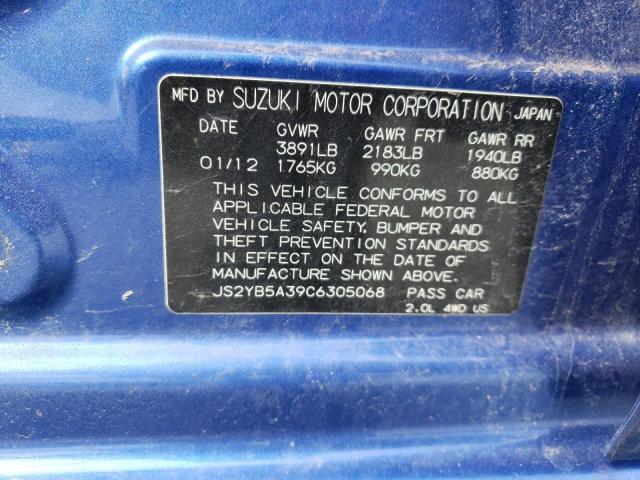 Photo 12 VIN: JS2YB5A39C6305068 - SUZUKI SX4 