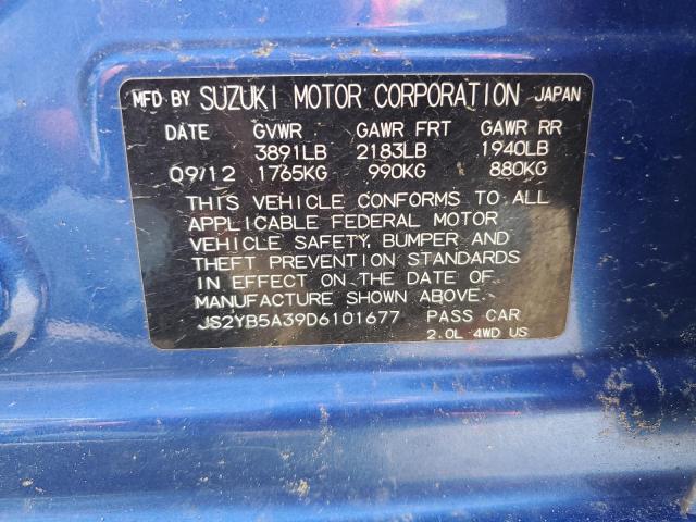 Photo 12 VIN: JS2YB5A39D6101677 - SUZUKI SX4 