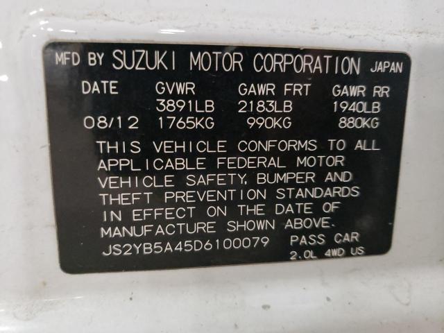 Photo 12 VIN: JS2YB5A45D6100079 - SUZUKI SX4 TECHNO 