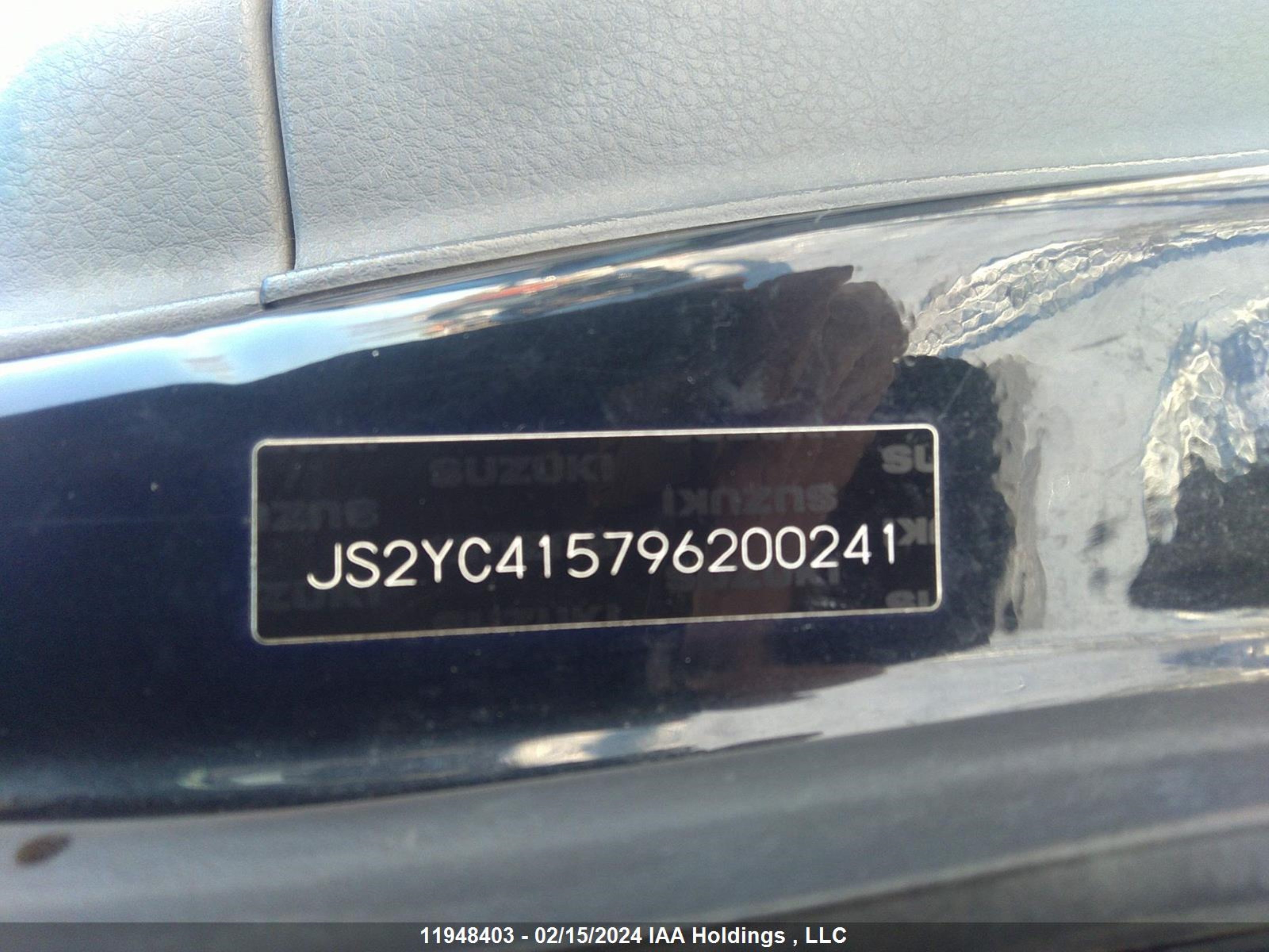 Photo 8 VIN: JS2YC415796200241 - SUZUKI SX4 