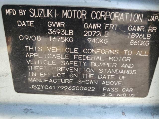 Photo 9 VIN: JS2YC417996200422 - SUZUKI SX4 TOURIN 