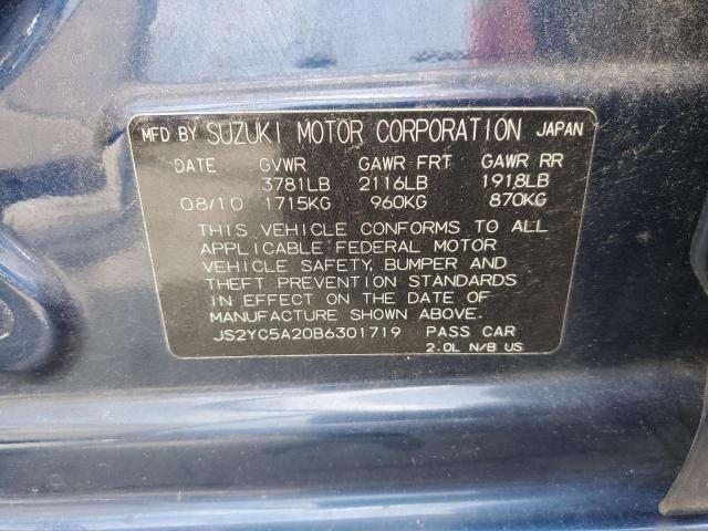 Photo 11 VIN: JS2YC5A20B6301719 - SUZUKI SX4 LE 