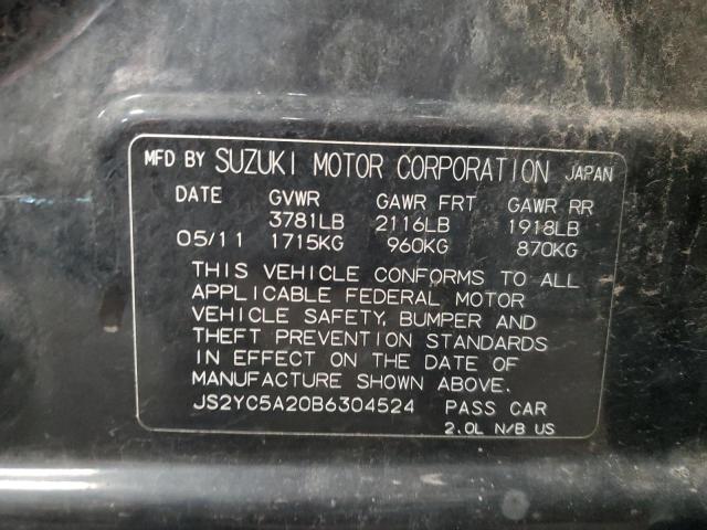 Photo 11 VIN: JS2YC5A20B6304524 - SUZUKI SX4 