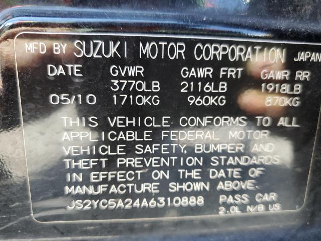 Photo 9 VIN: JS2YC5A24A6310888 - SUZUKI SX4 LE 