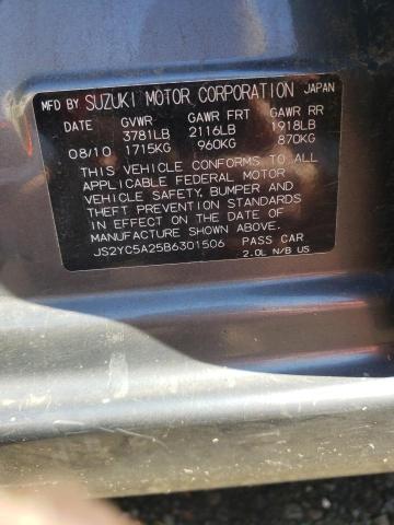 Photo 11 VIN: JS2YC5A25B6301506 - SUZUKI SX4 