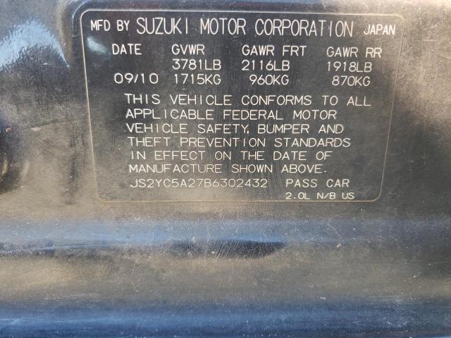 Photo 12 VIN: JS2YC5A27B6302432 - SUZUKI SX4 