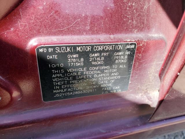 Photo 11 VIN: JS2YC5A28B6302911 - SUZUKI SX4 