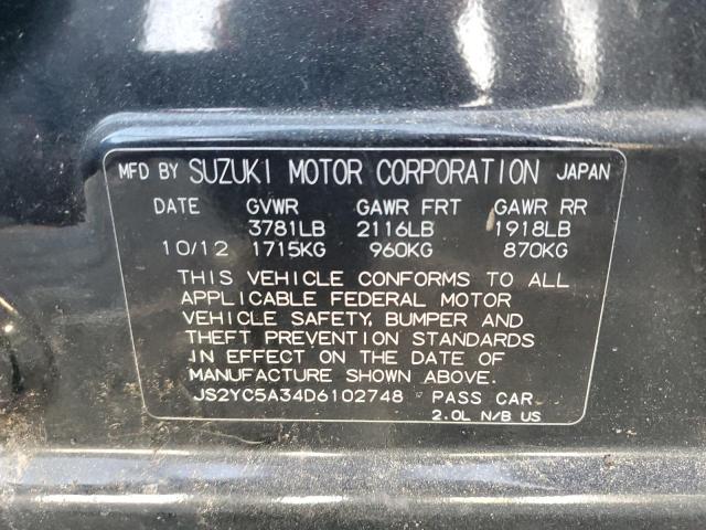 Photo 11 VIN: JS2YC5A34D6102748 - SUZUKI SX4 LE 