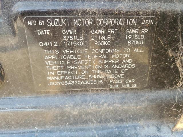 Photo 11 VIN: JS2YC5A37C6305518 - SUZUKI SX4 LE 