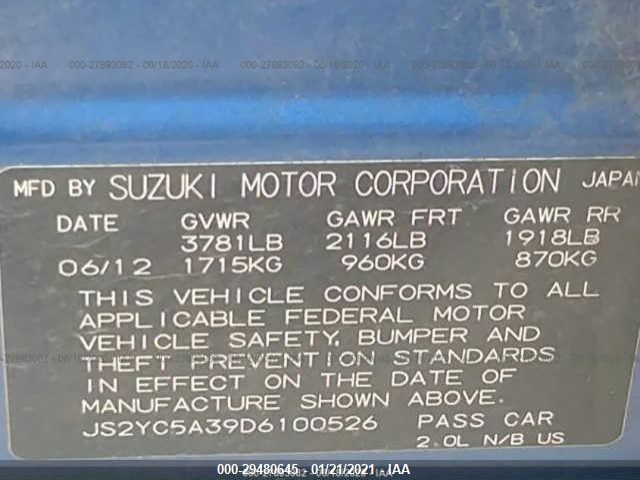 Photo 8 VIN: JS2YC5A39D6100526 - SUZUKI SX4 