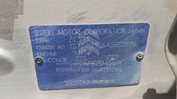 Photo 1 VIN: JS2ZC21S6A5552896 - SUZUKI SWIFT 