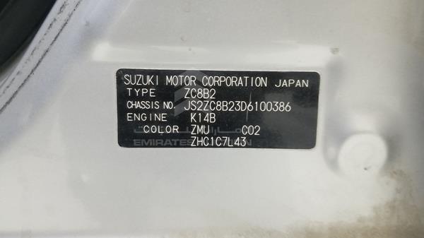 Photo 2 VIN: JS2ZC8B23D6100386 - SUZUKI SWIFT 