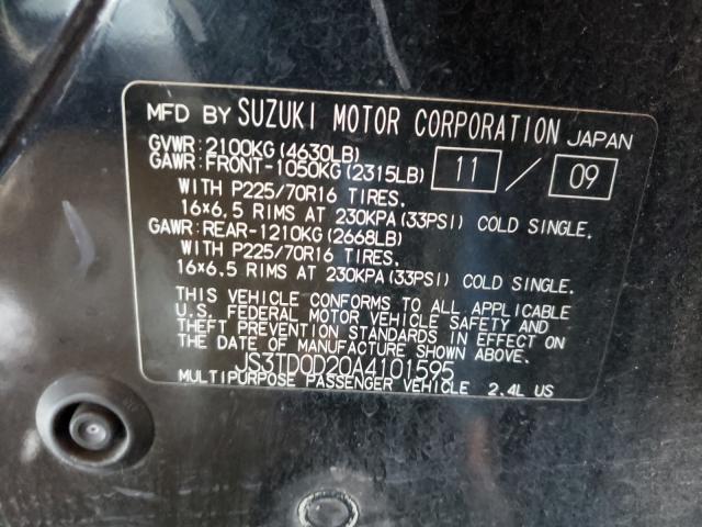 Photo 9 VIN: JS3TD0D20A4101595 - SUZUKI GRAND VITA 