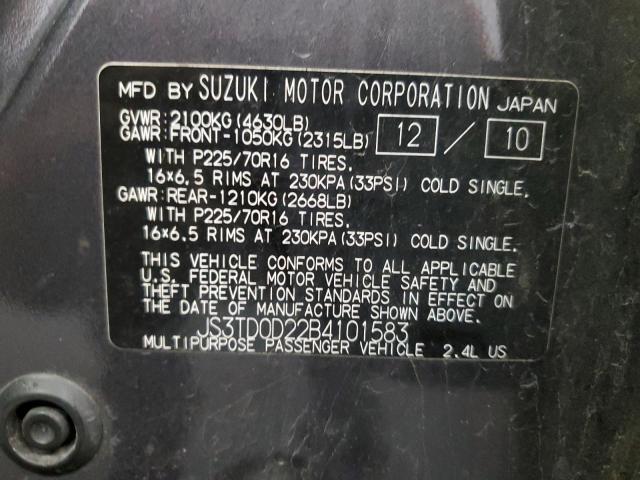 Photo 12 VIN: JS3TD0D22B4101583 - SUZUKI GRAND VITA 