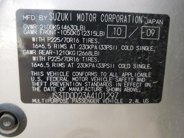 Photo 11 VIN: JS3TD0D23A4101297 - SUZUKI GRAND VITA 