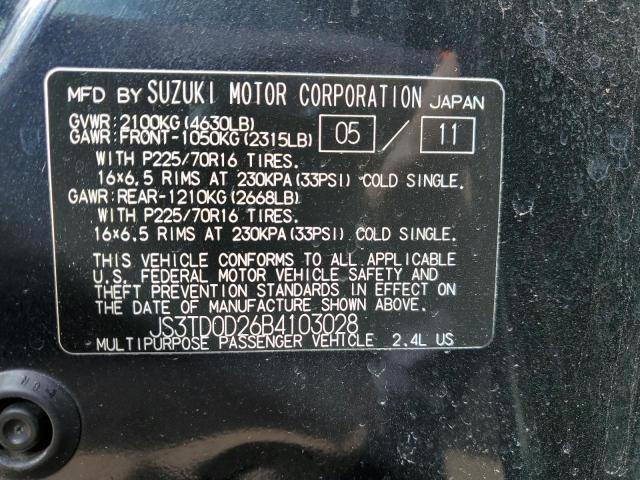 Photo 11 VIN: JS3TD0D26B4103028 - SUZUKI GRAND VITA 