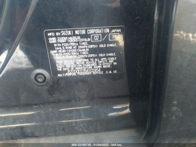 Photo 8 VIN: JS3TD0D27B4102454 - SUZUKI GRAND VITARA 