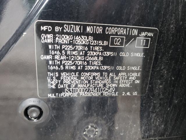 Photo 9 VIN: JS3TD0D27B4102549 - SUZUKI GRAND VITA 