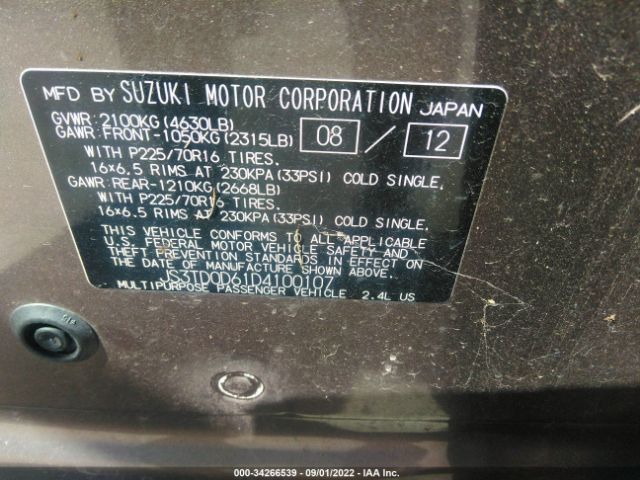 Photo 8 VIN: JS3TD0D61D4100107 - SUZUKI GRAND VITARA 