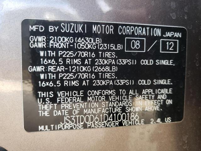 Photo 9 VIN: JS3TD0D61D4100186 - SUZUKI GRAND VITA 