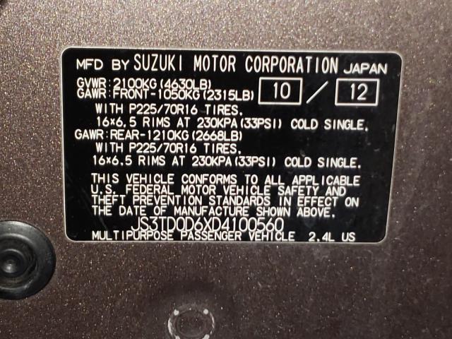 Photo 9 VIN: JS3TD0D6XD4100560 - SUZUKI GRAND VITA 