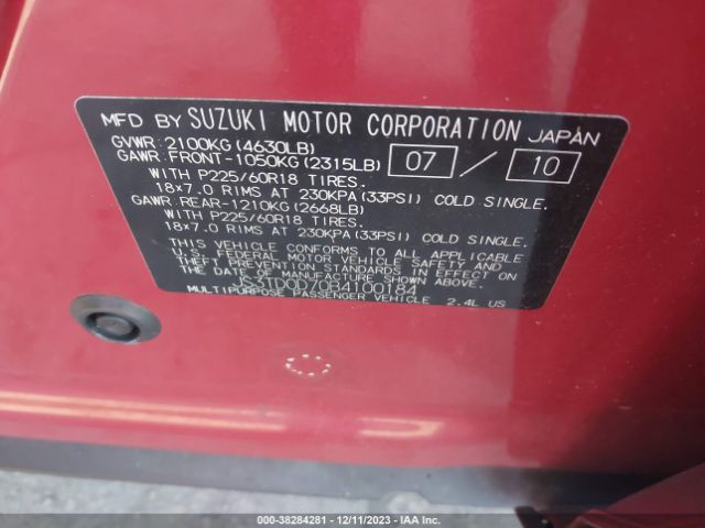 Photo 8 VIN: JS3TD0D70B4100184 - SUZUKI GRAND VITARA 