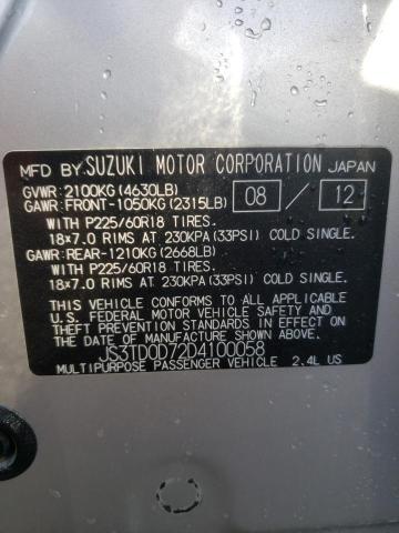 Photo 12 VIN: JS3TD0D72D4100058 - SUZUKI GRAND VITA 