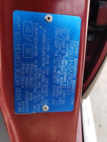 Photo 12 VIN: JS3TD62V014170402 - SUZUKI GR VITARA 