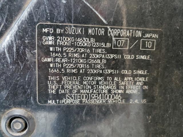 Photo 9 VIN: JS3TE0D19B4100046 - SUZUKI GRAND VITA 