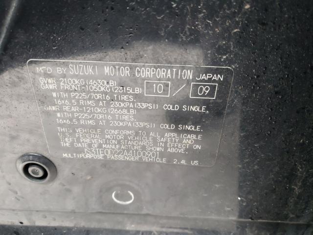 Photo 9 VIN: JS3TE0D22A4100901 - SUZUKI GRAND VITA 