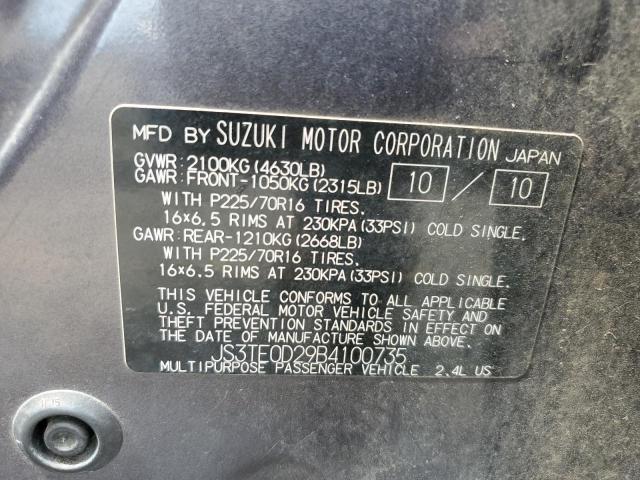 Photo 12 VIN: JS3TE0D29B4100735 - SUZUKI GR VITARA 