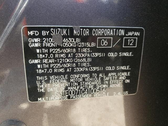 Photo 11 VIN: JS3TE0D71C4100516 - SUZUKI GR VITARA 