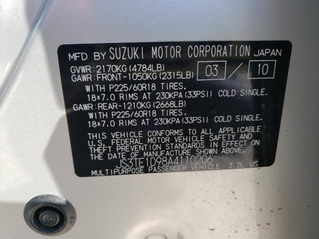 Photo 13 VIN: JS3TE1D98A4110206 - SUZUKI GRAND VITA 