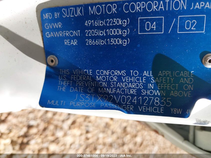 Photo 8 VIN: JS3TX92V024127835 - SUZUKI XL7 