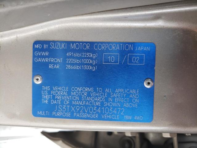 Photo 12 VIN: JS3TX92V034103472 - SUZUKI XL7 PLUS 