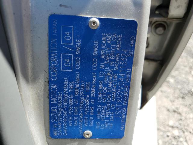 Photo 12 VIN: JS3TX92V044113324 - SUZUKI XL7 EX 