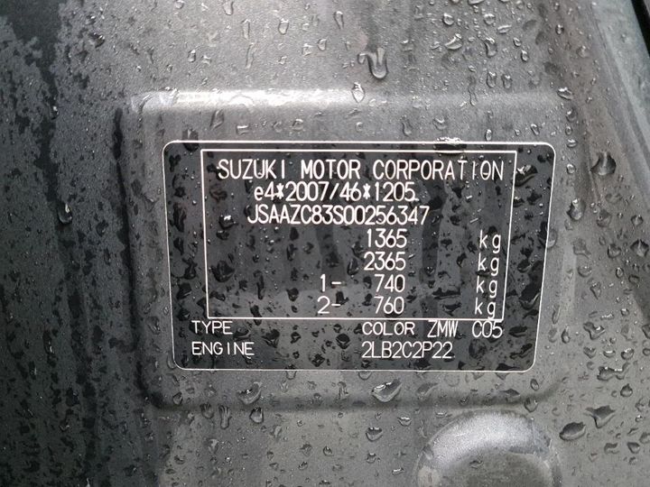 Photo 8 VIN: JSAAZC83S00256347 - SUZUKI SWIFT 