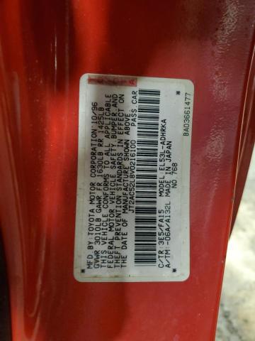 Photo 11 VIN: JT2AC52L8V0216100 - TOYOTA TERCEL 