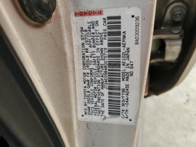 Photo 11 VIN: JT2AE09B4R0075719 - TOYOTA COROLLA 