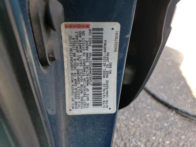 Photo 11 VIN: JT2AE09W8P0027768 - TOYOTA COROLLA BA 