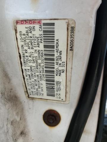 Photo 11 VIN: JT2AE94A5L3323663 - TOYOTA COROLLA DL 