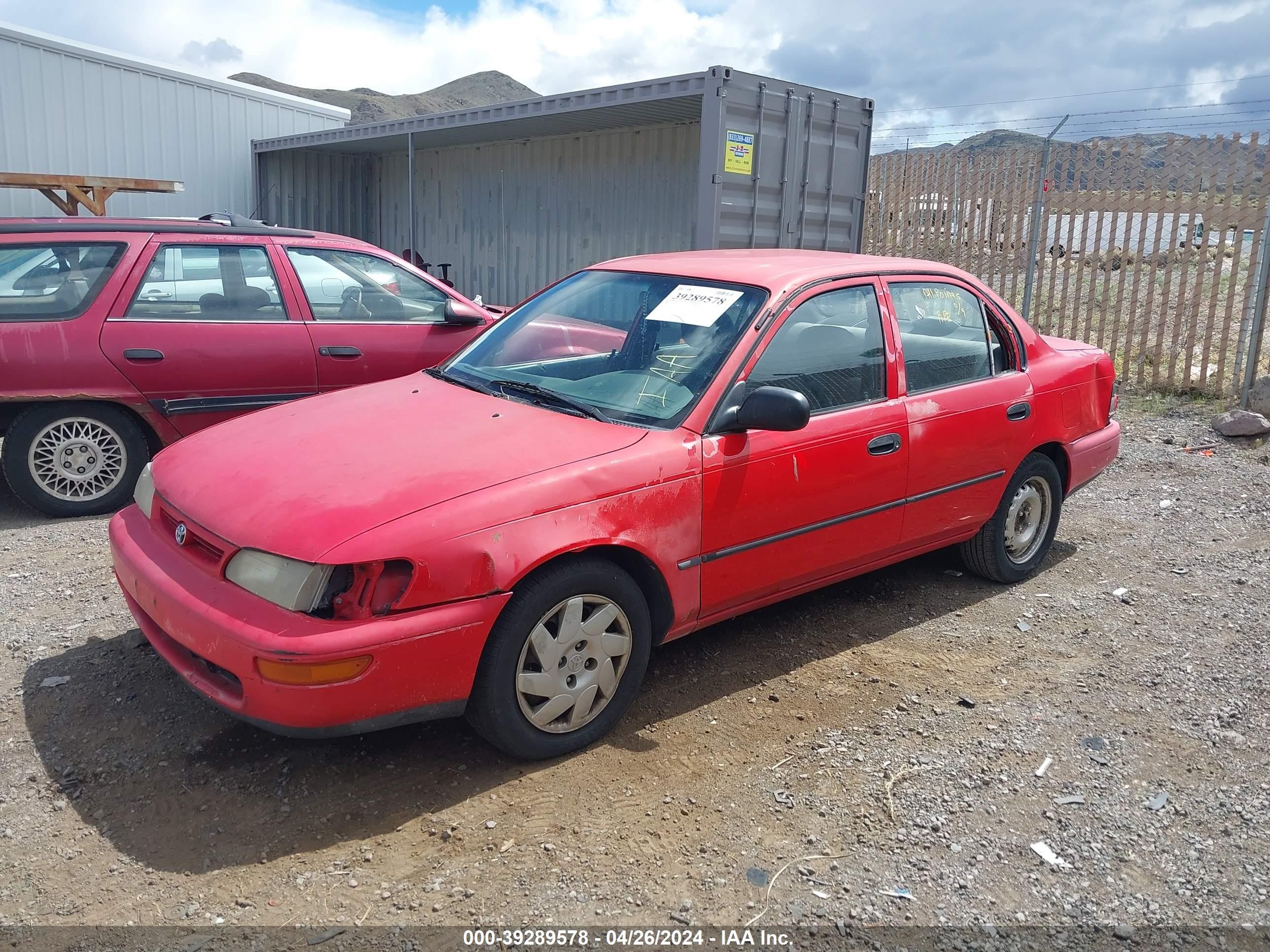 Photo 1 VIN: JT2BA02E0T0135961 - TOYOTA COROLLA 