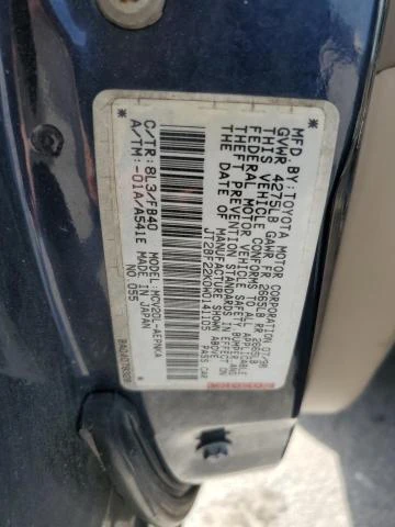 Photo 12 VIN: JT2BF22K0W0141105 - TOYOTA CAMRY CE 