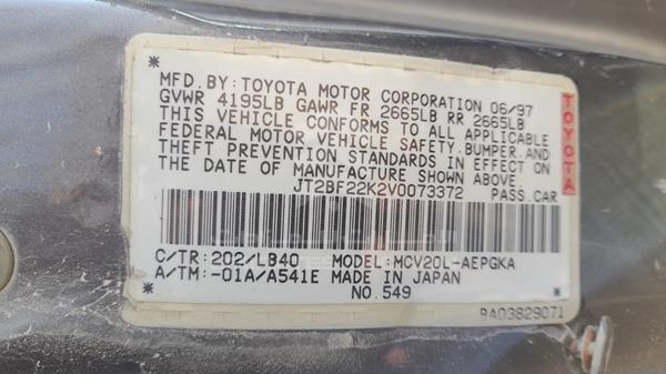 Photo 2 VIN: JT2BF22K2V0073372 - TOYOTA CAMRY 