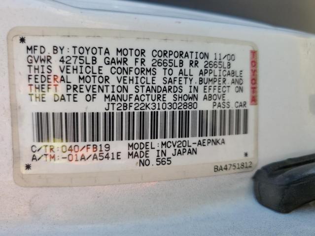 Photo 11 VIN: JT2BF22K310302880 - TOYOTA CAMRY 